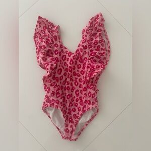 Posh Peanut - Ashley Flutter Sleeve Kids Swimsuit